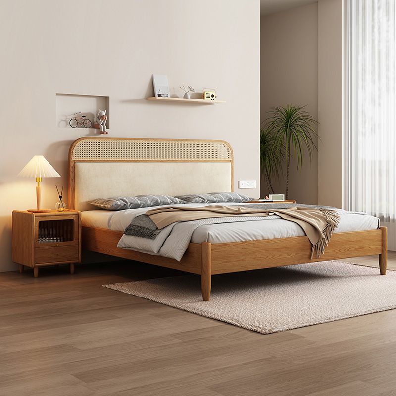 Modern Ash Wood Rattan Woven