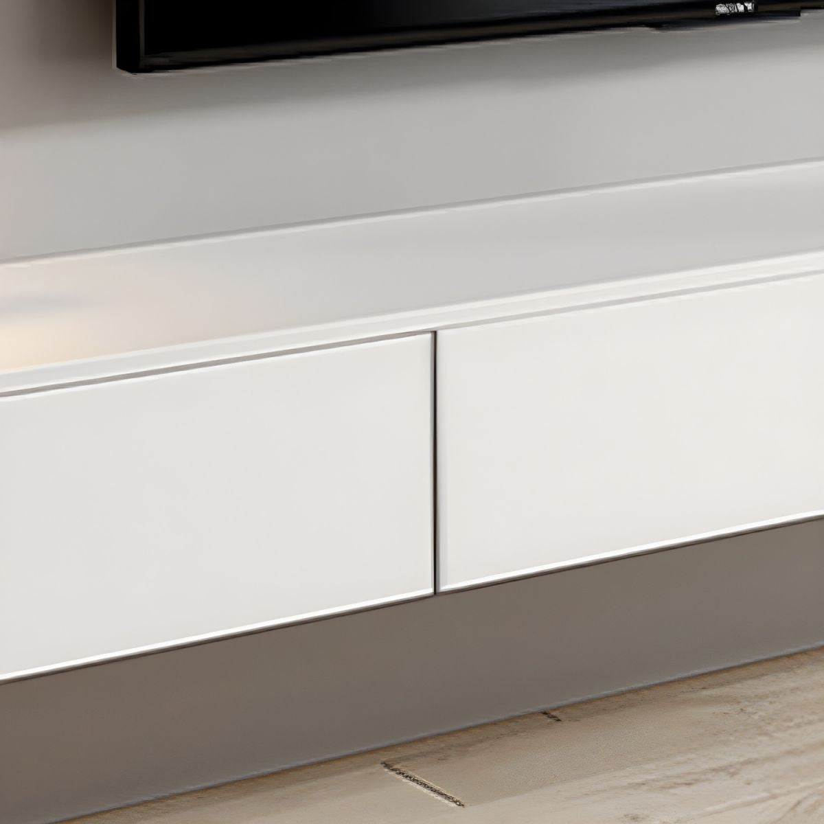 Modern White TV Stand