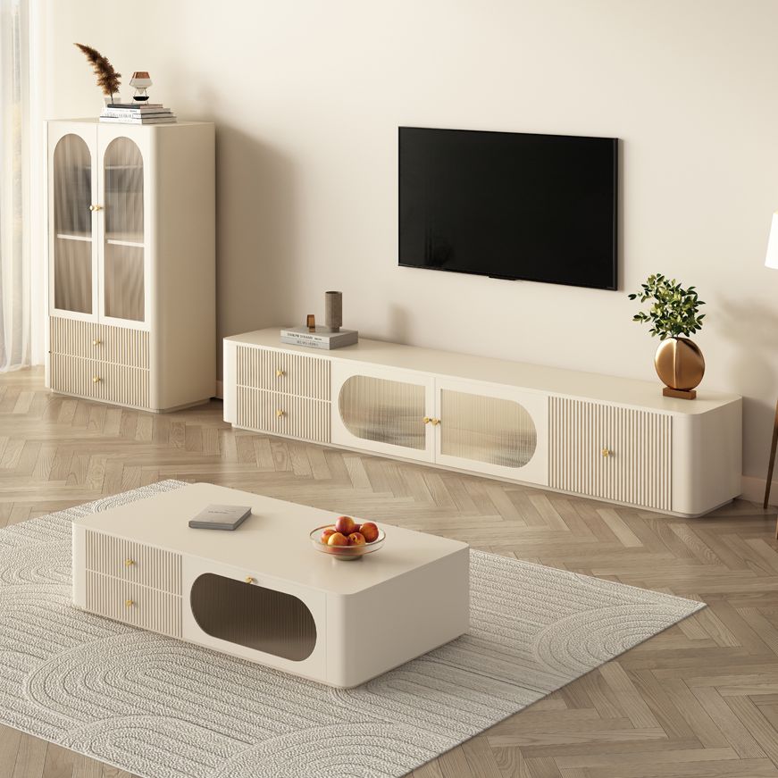 Beige Simplistic TV Stand