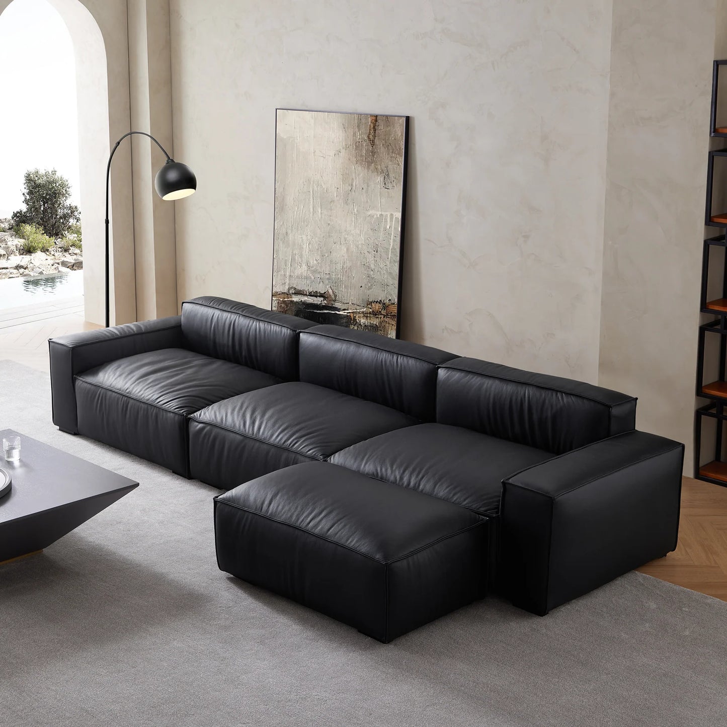 luxury minimalist sofa