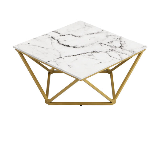 Giulia Marble Effect Square Coffee Table