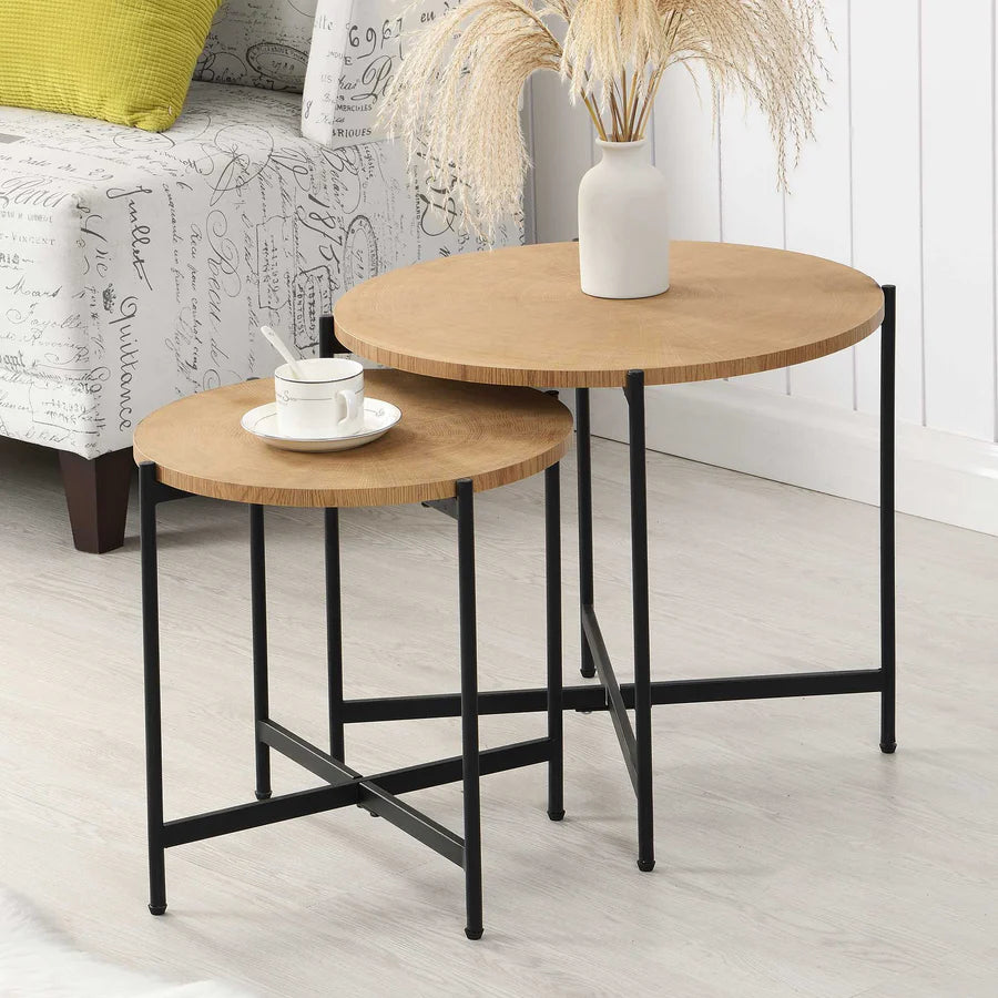 Lewes Oak Set of 2 Side Tables