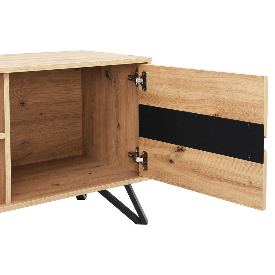 Weston Oak Effect Wide TV Unit