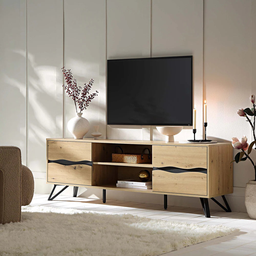 Weston Oak Effect Wide TV Unit