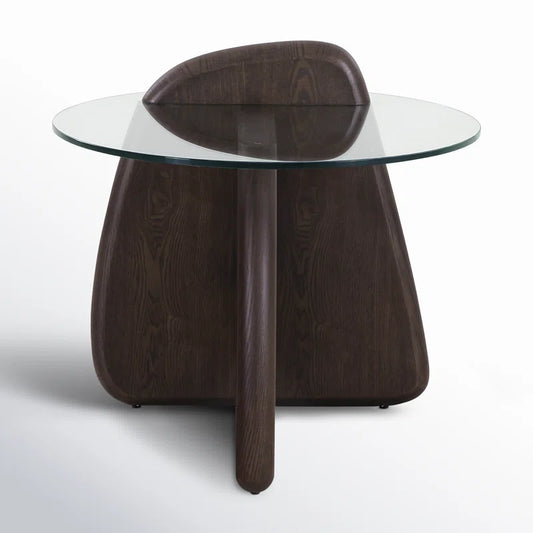Columnia Glass End Table