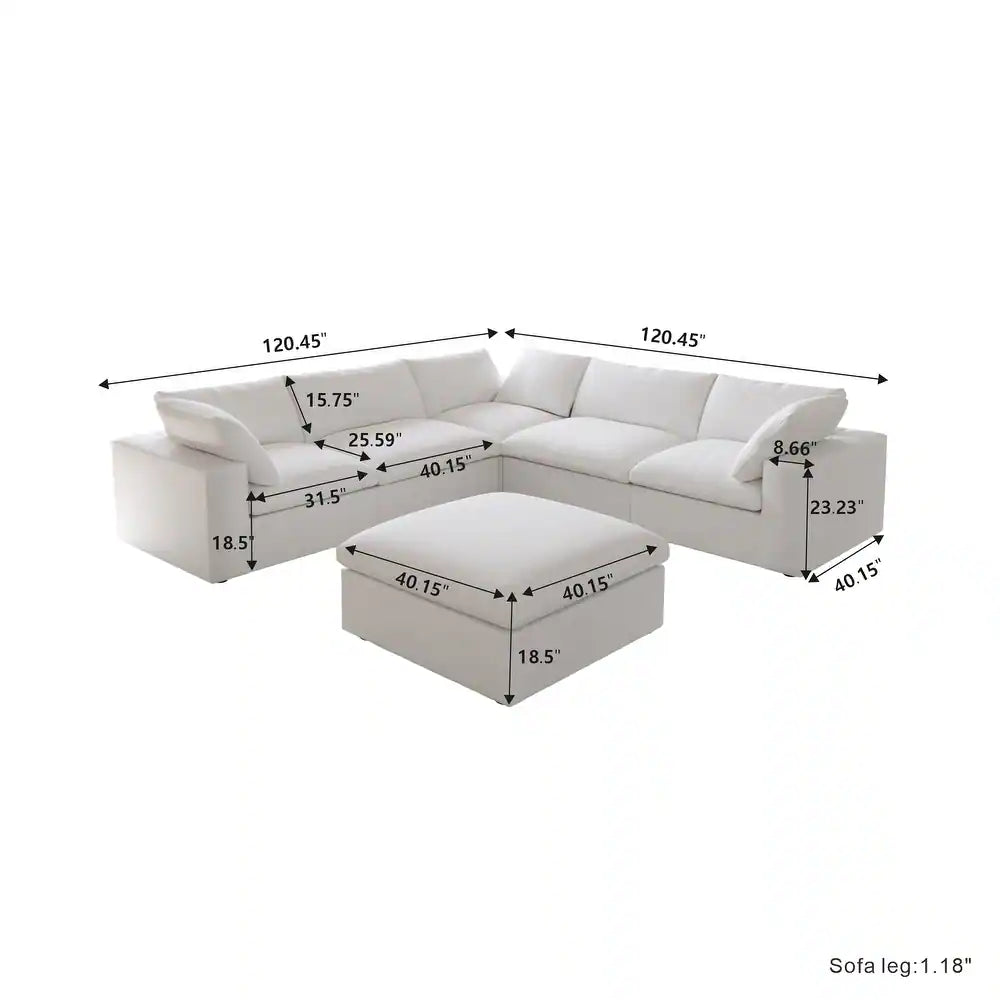 Large Down-Corner Sofa