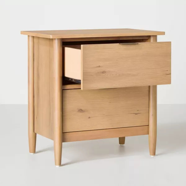 Drawer Modern Wood Nightstand
