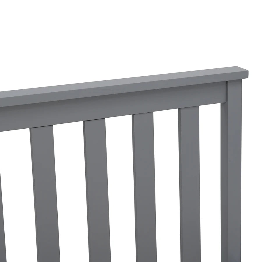 Linnelle Solid Wood Bed Frame in Grey