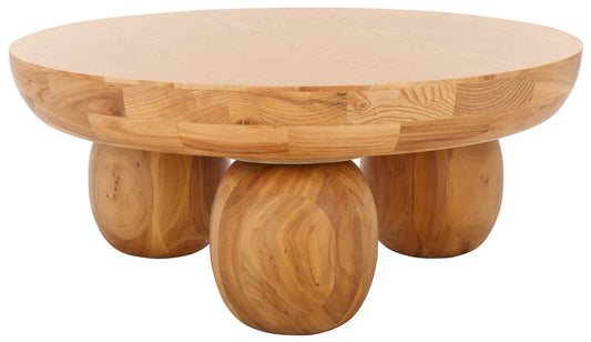 Hayliette Round Wood Coffee Table