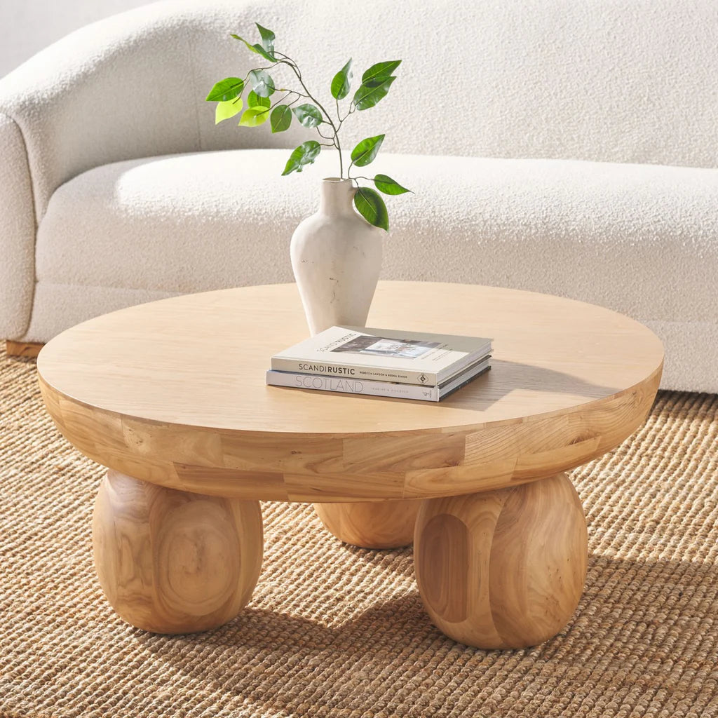 Hayliette Round Wood Coffee Table
