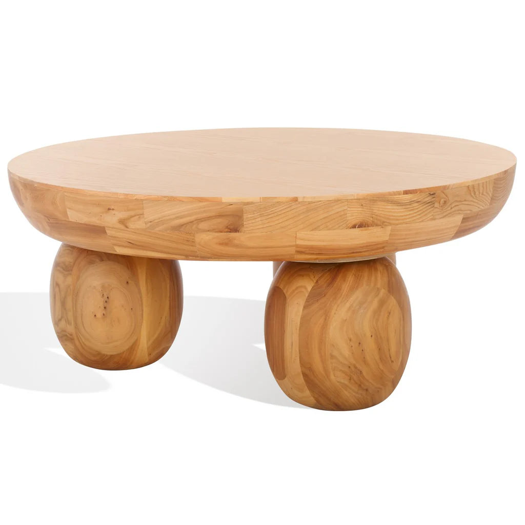 Hayliette Round Wood Coffee Table