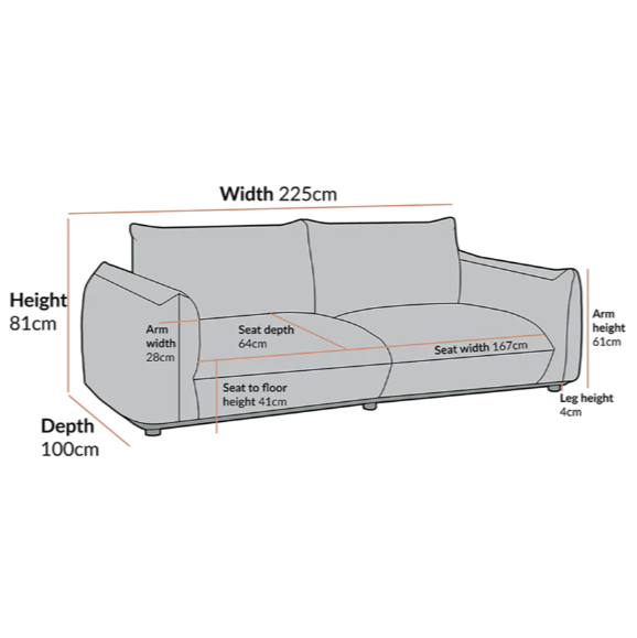 Gianni Two-Seater Sofa