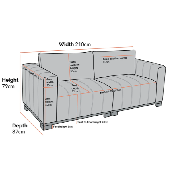 Belsize Beige Boucle Sofa