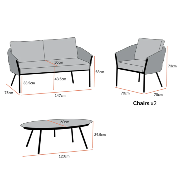 Montebello 4-Seater Outdoor