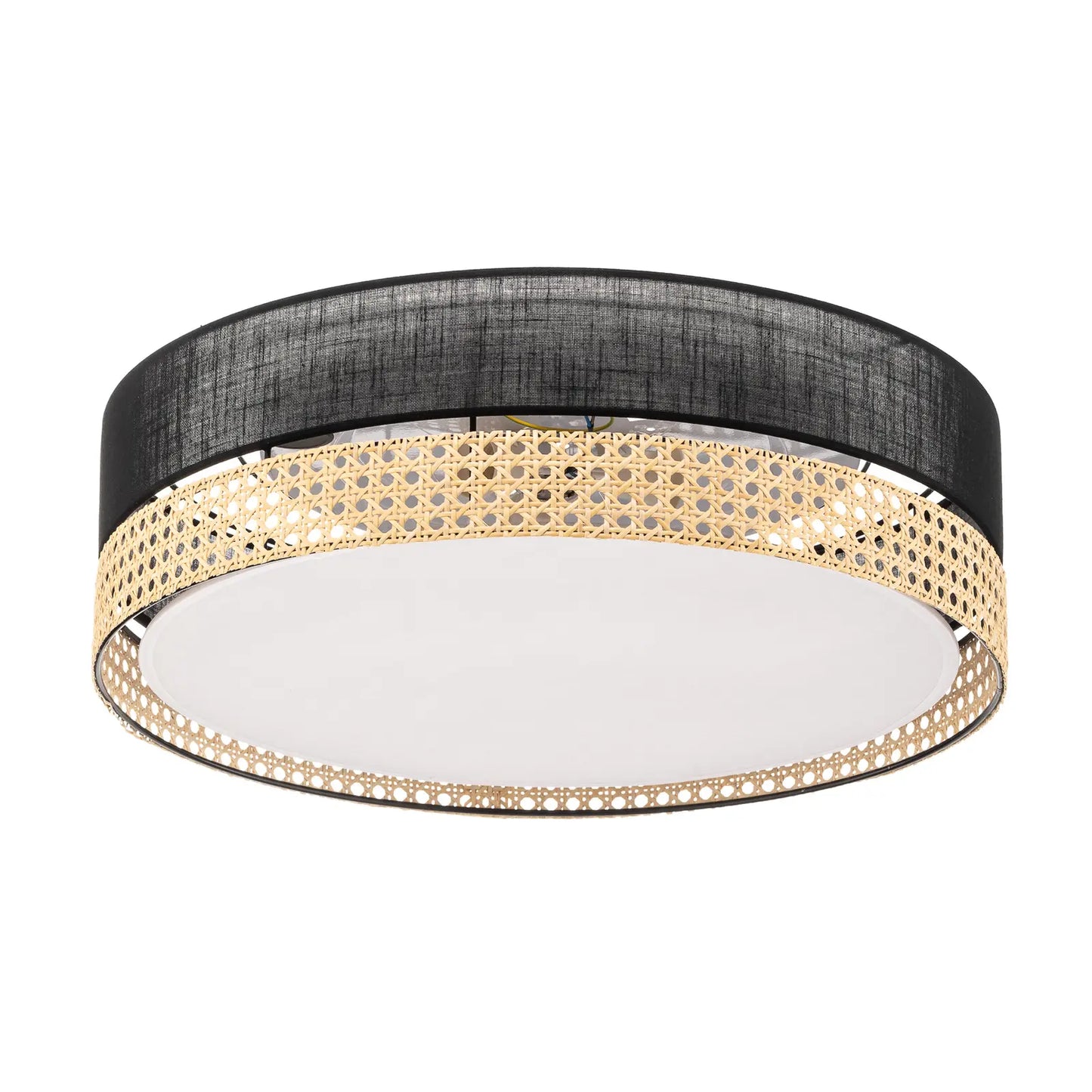 Elegant Boho Rattan Ceiling Shade