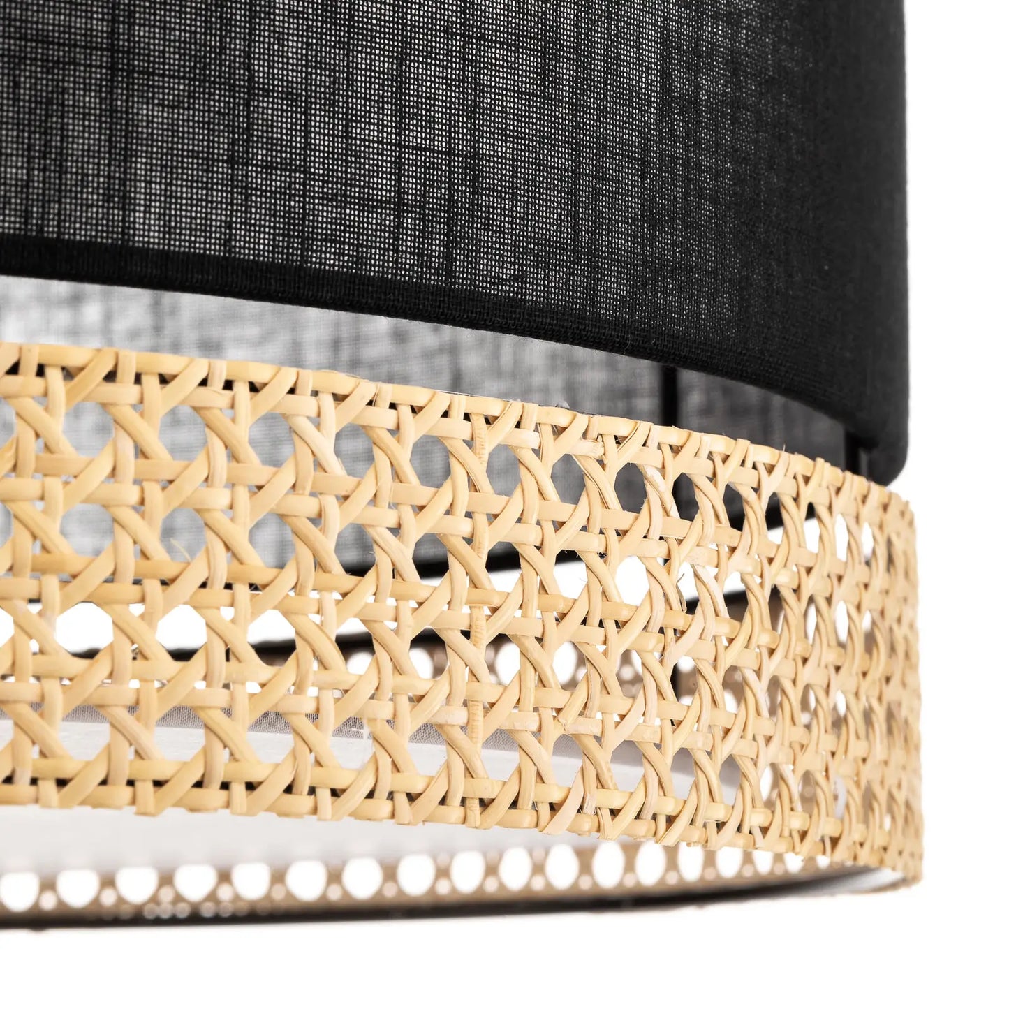 Elegant Boho Rattan Ceiling Shade