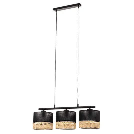 Boho Rustic Rattan Ceiling Lamp