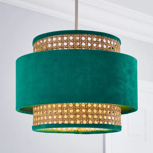 Classic Cane and Rattan Ceiling Shade