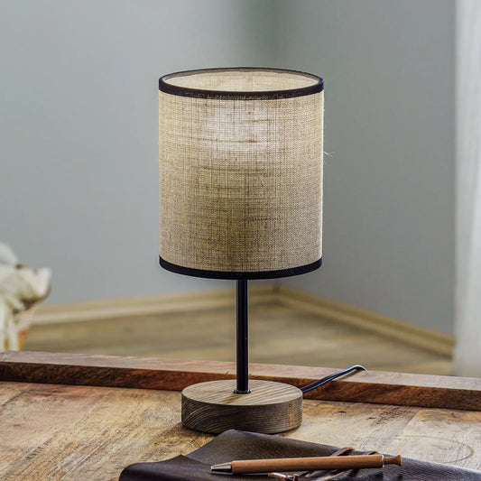 Eco-Chic Cane and Rattan Lamp
