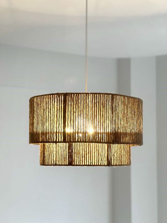 Unique Handwoven Boho Ceiling Light