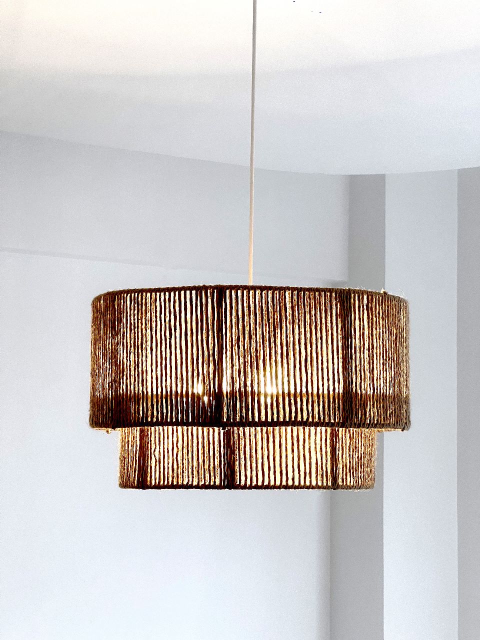 Unique Handwoven Boho Ceiling Light
