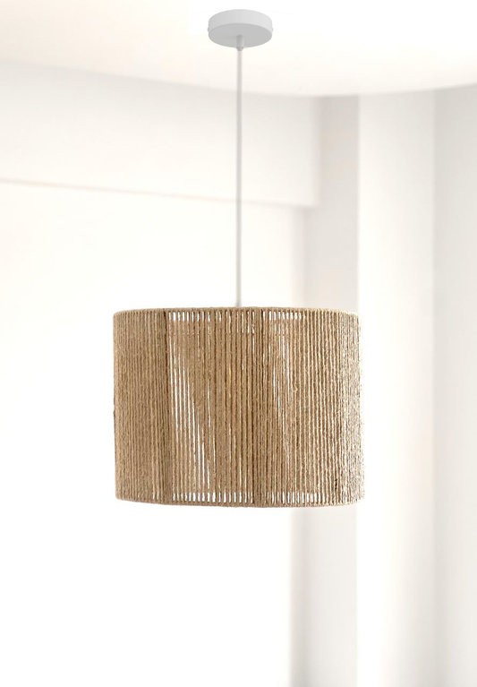 Modern Rustic Rattan Ceiling Lamp