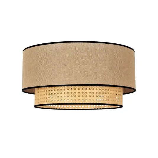 Natural Cane Boho Ceiling Lamp