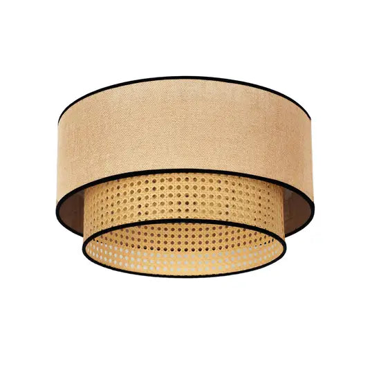 Natural Cane Boho Ceiling Lamp