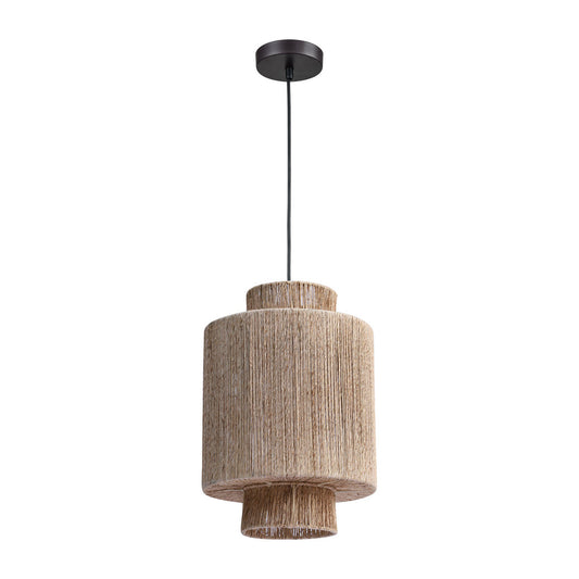 Contemporary Rattan Ceiling Fixture