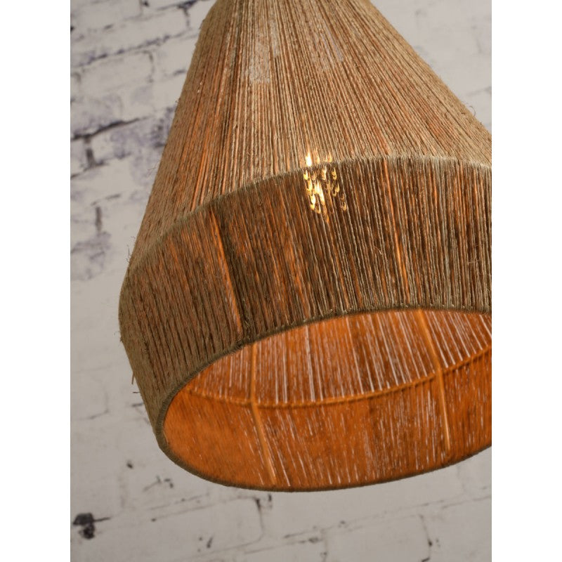 Elegant Handwoven Cane Lamp