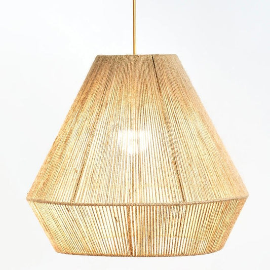 Boho Coastal Rattan Ceiling Light