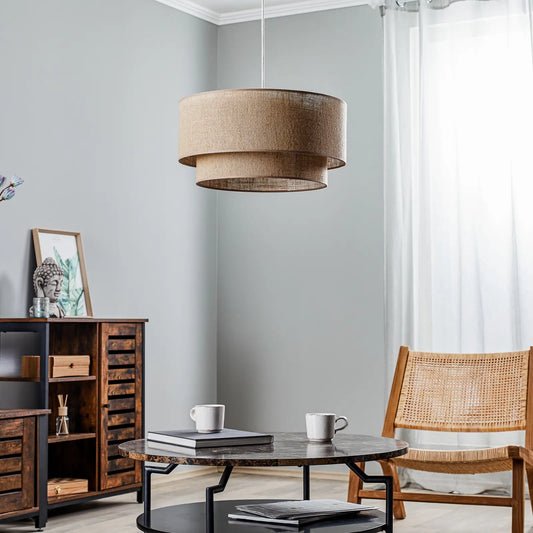 Handcrafted Cane and Rattan Ceiling Lantern