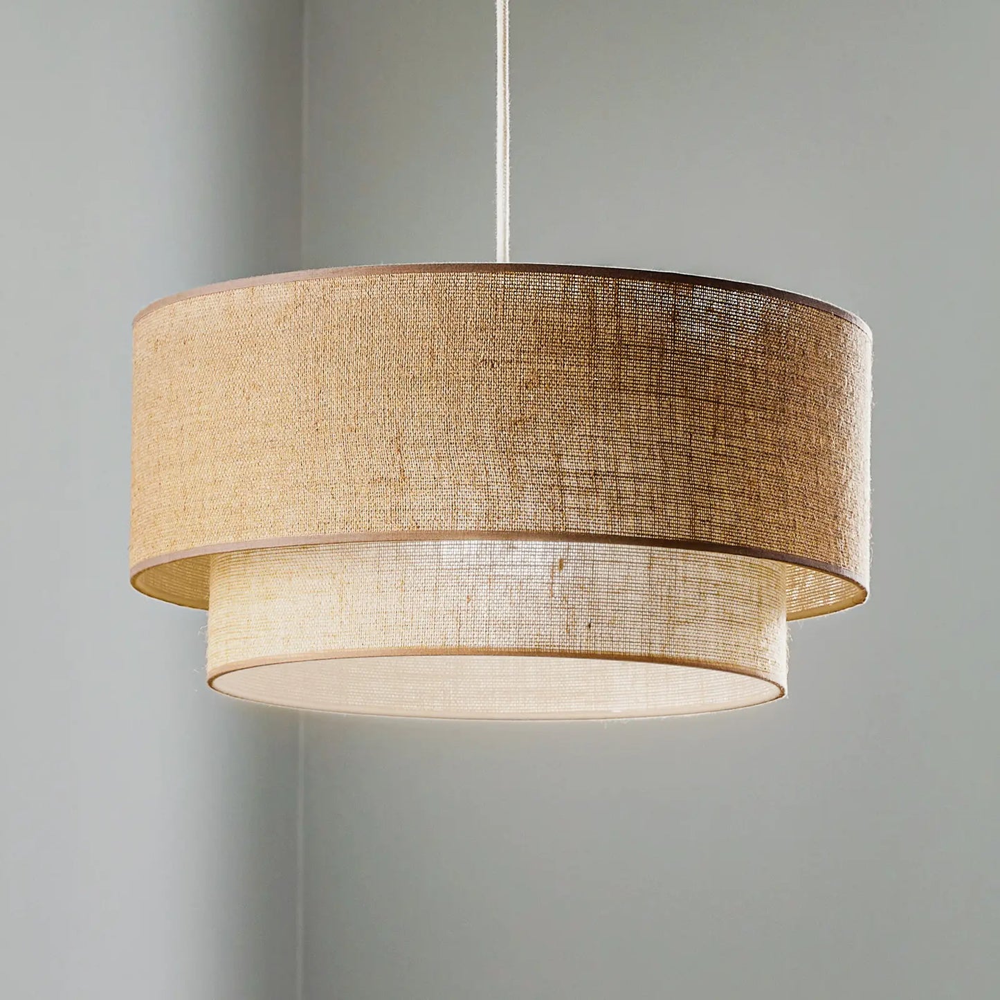 Handcrafted Cane and Rattan Ceiling Lantern