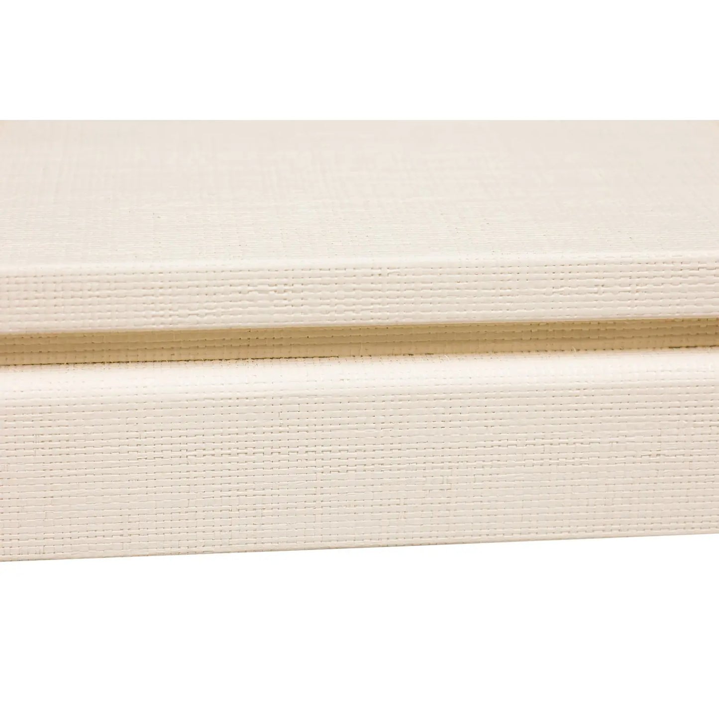 Asian Contemporary Ming Dynasty Style Beige Raffia Wrapped Coffee Table