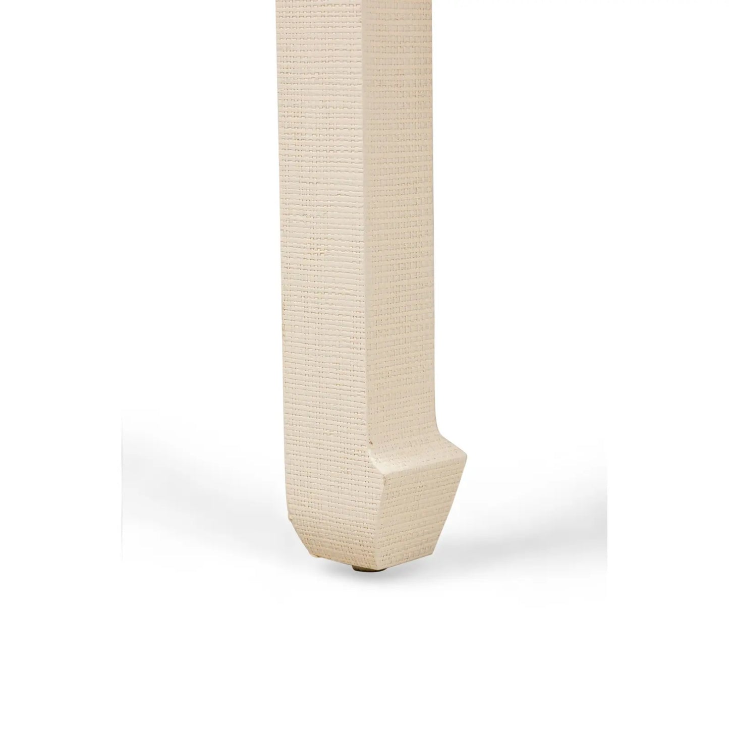 Asian Contemporary Ming Dynasty Style Beige Raffia Wrapped Coffee Table