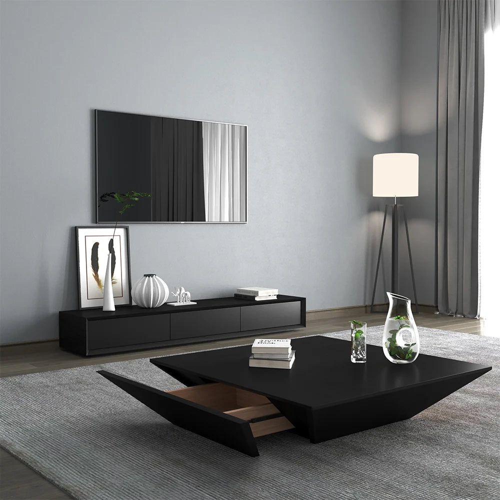 Morami Modern Black Rectangular