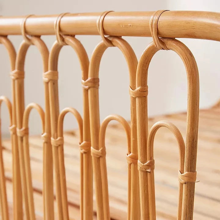 Canoga Double Rattan Bed