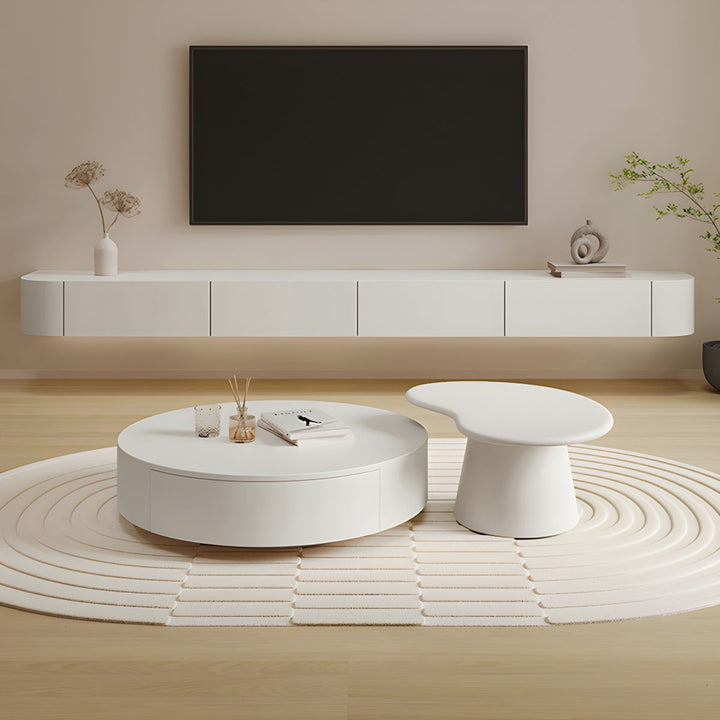 Modern White TV Stand