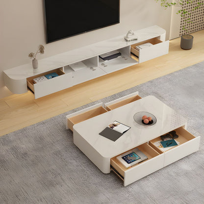 Modern White TV Stand