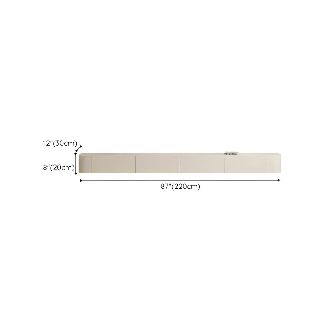 Modern White TV Stand