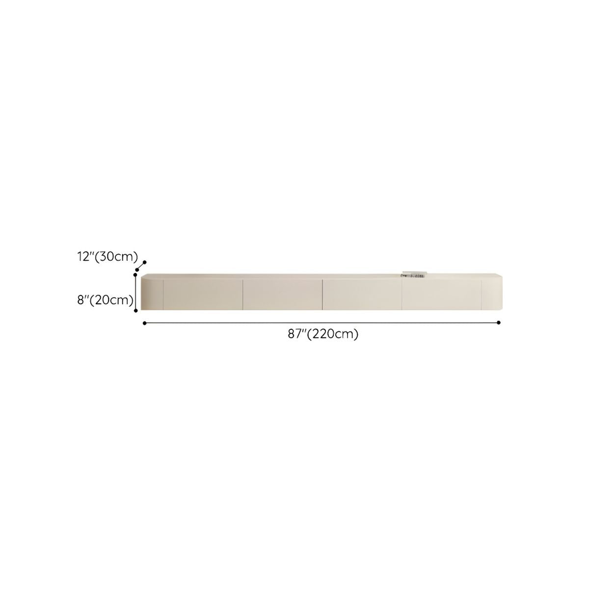 Modern White TV Stand
