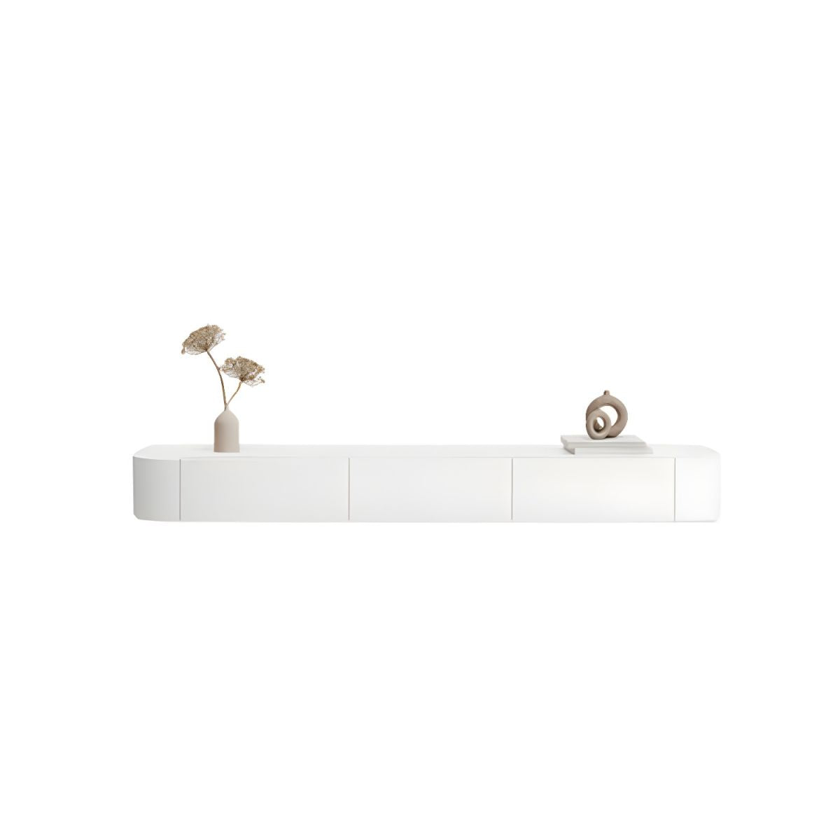 Modern White TV Stand