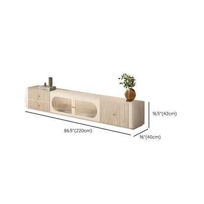 Beige Simplistic TV Stand