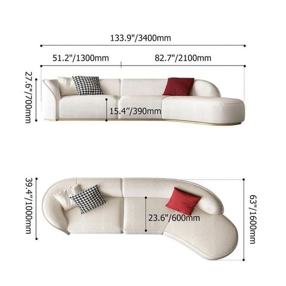 Curved Corner Sofa