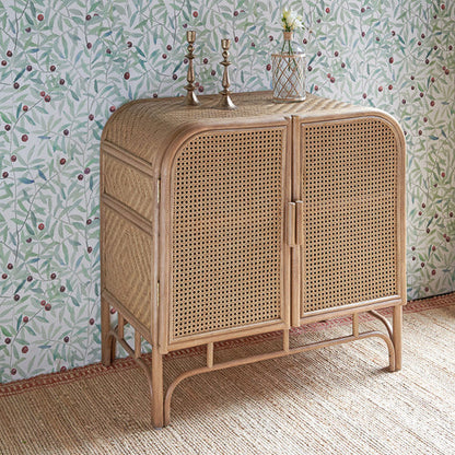 Rosalie brown rattan sideboard