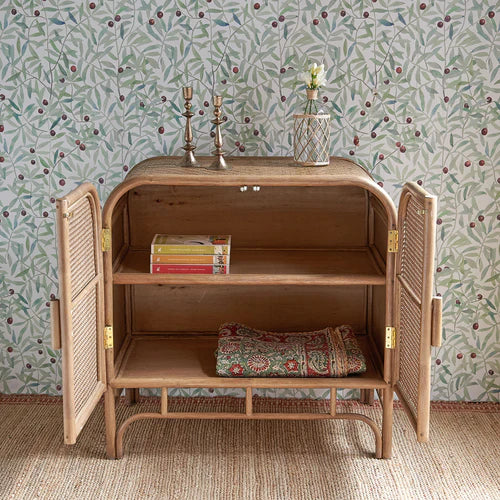 Rosalie brown rattan sideboard