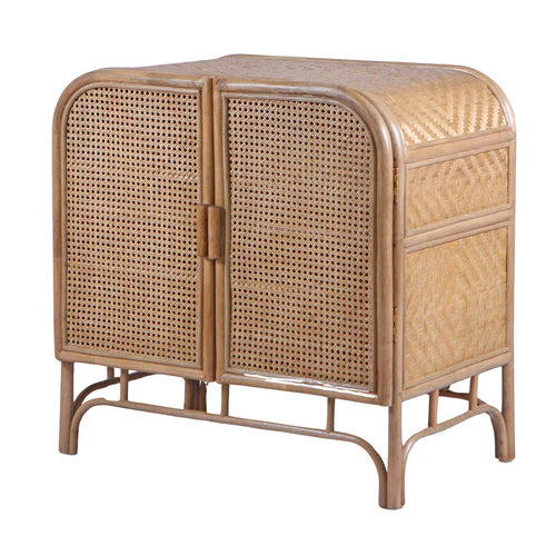 Rosalie brown rattan sideboard
