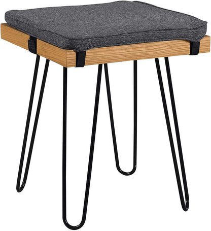 MEILEN Oak Dining Table Set with 2 Stools and 1 Dining Bench