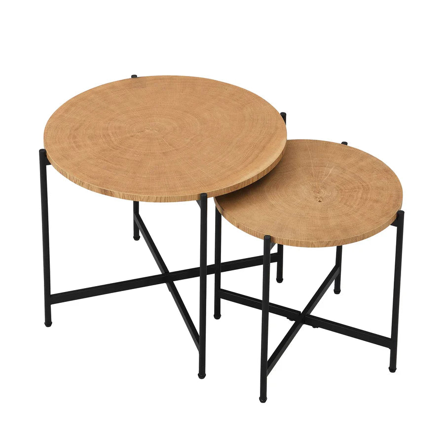 Lewes Oak Set of 2 Side Tables