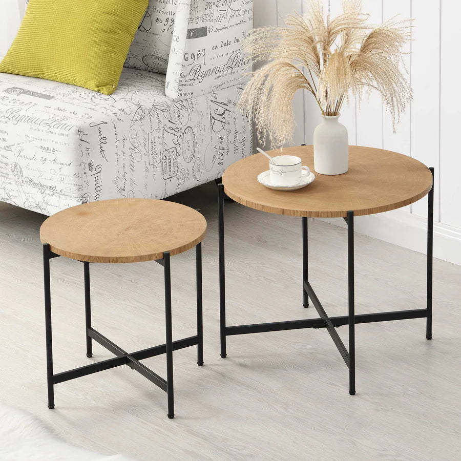 Lewes Oak Set of 2 Side Tables
